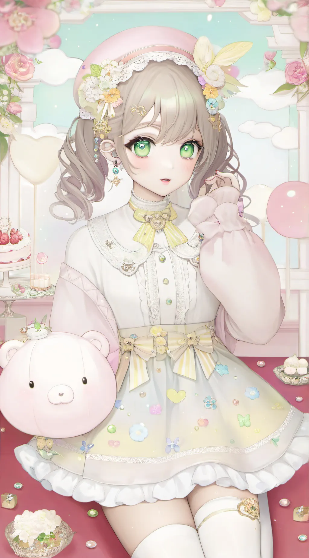 ai character: Tv woman background