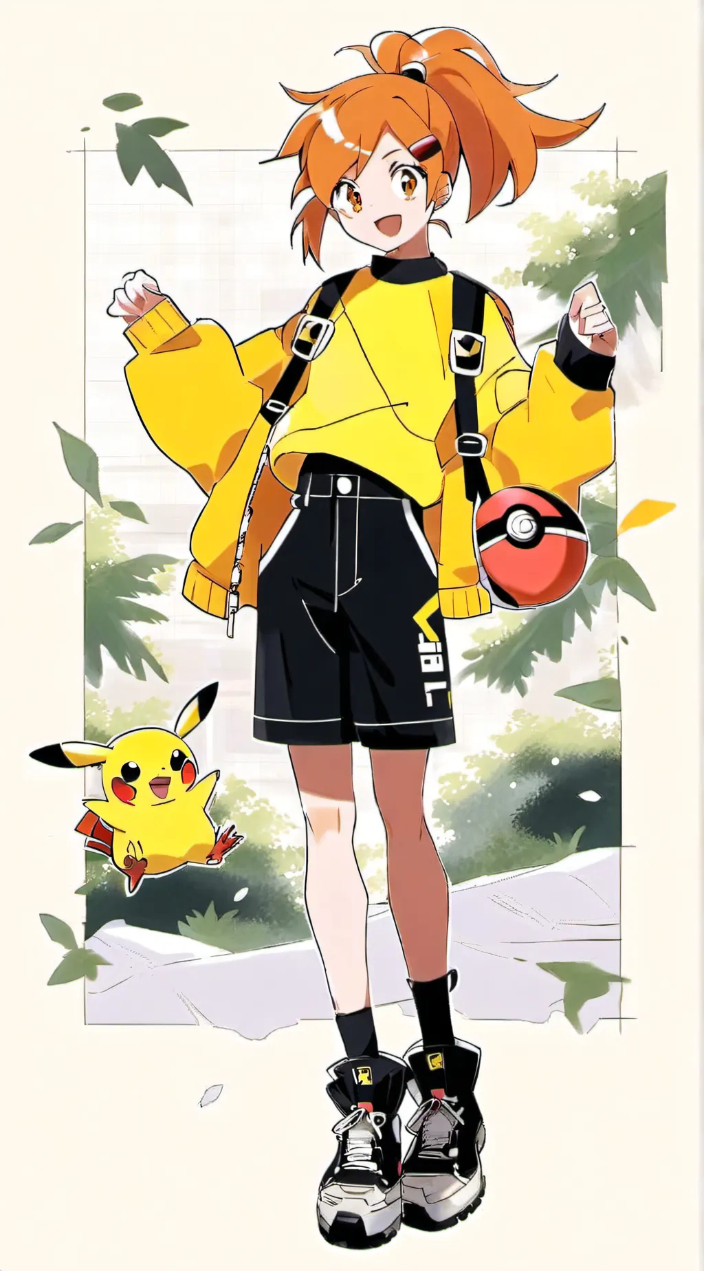 ai character: misty background