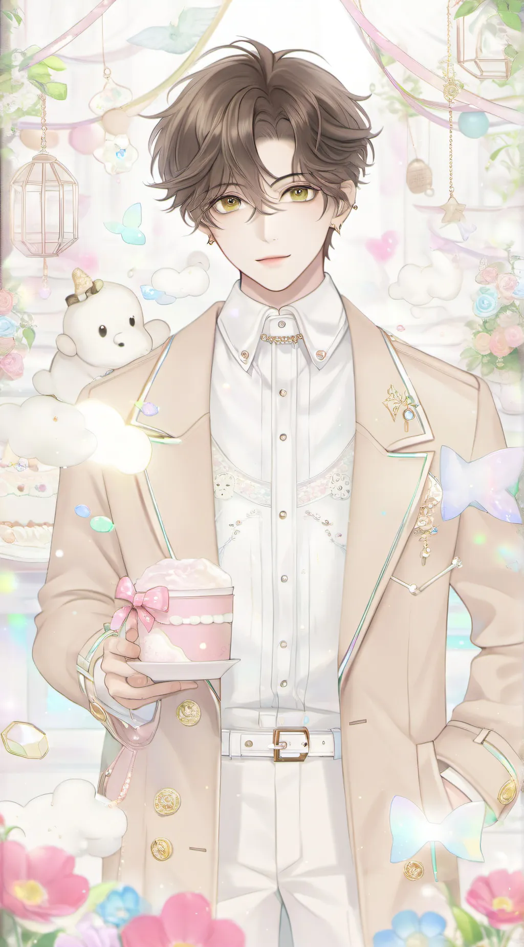 ai character: BROWNCAMERAMANindo background