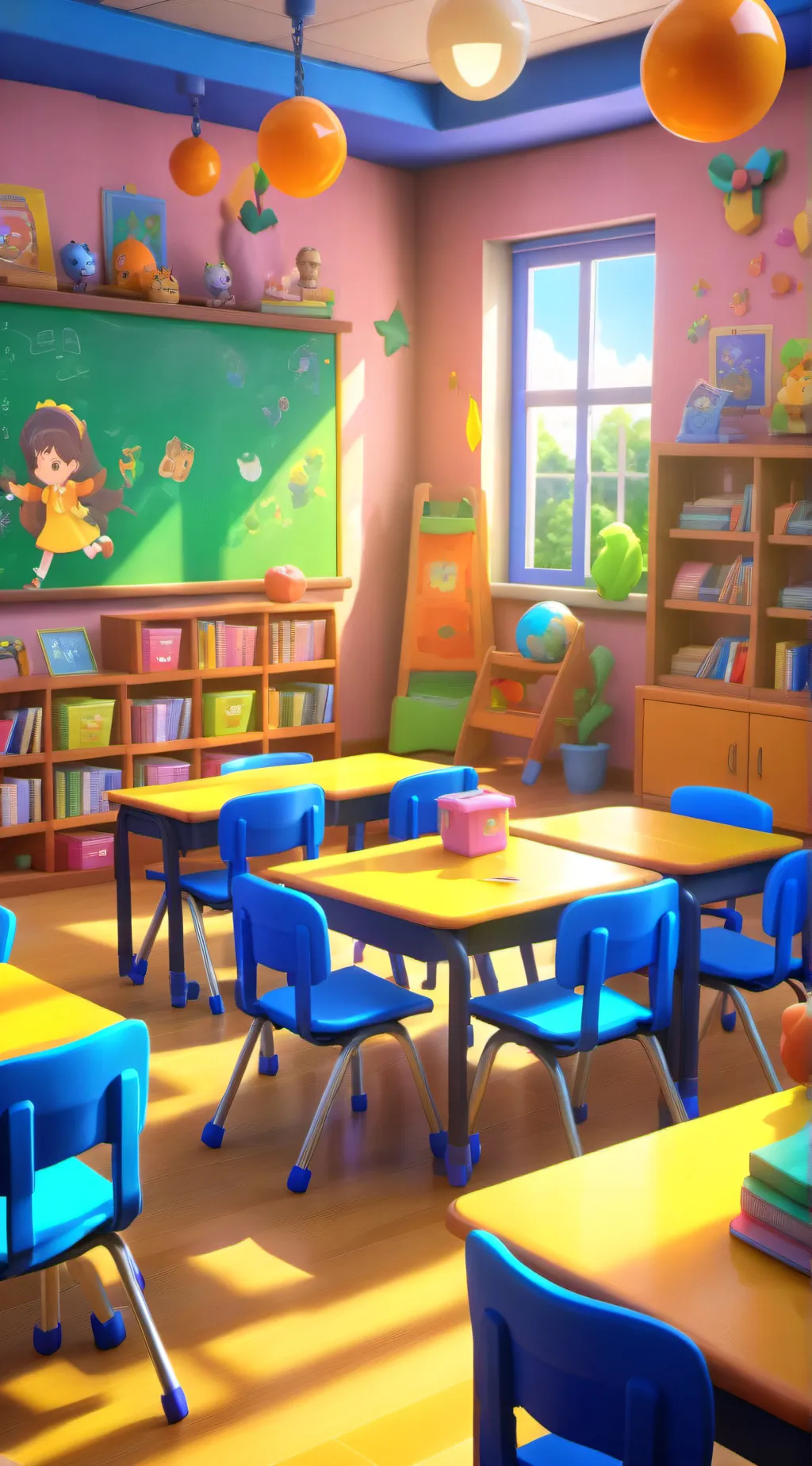 ai character: all girls daycare🍓 background