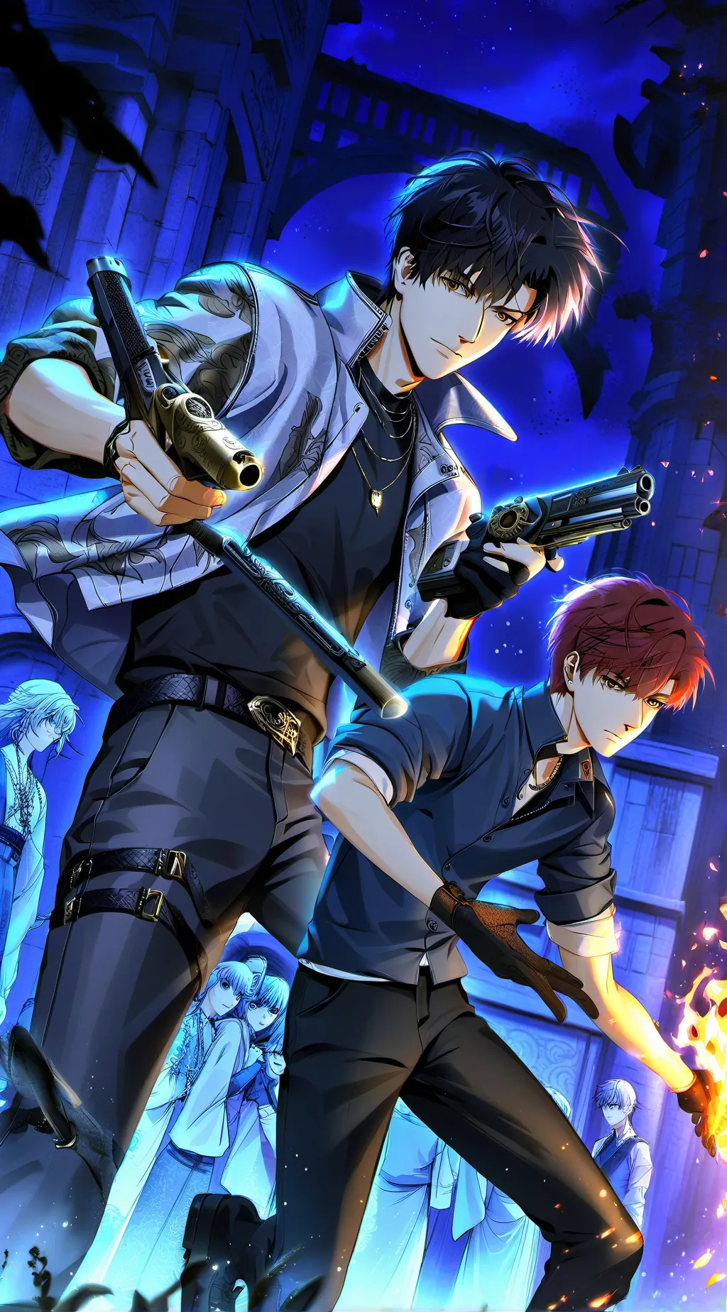 ai character: Zuko & Ryo  background