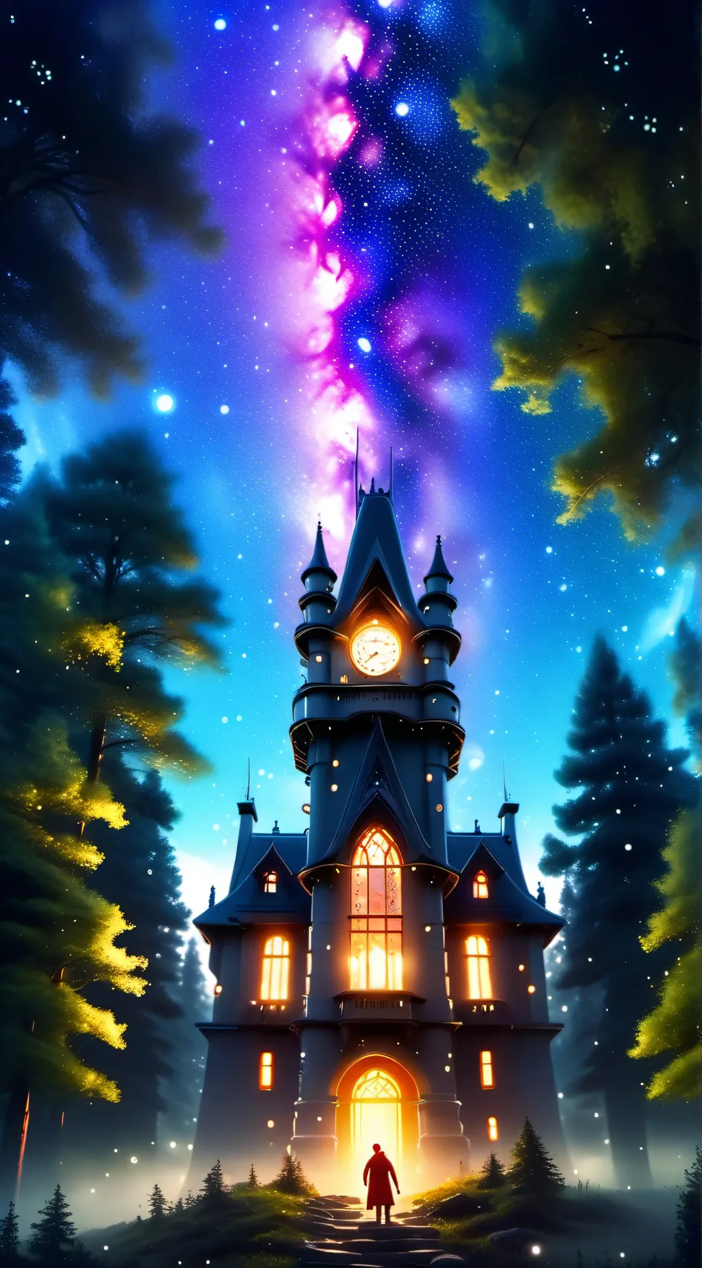 ai character: woodlands high  background