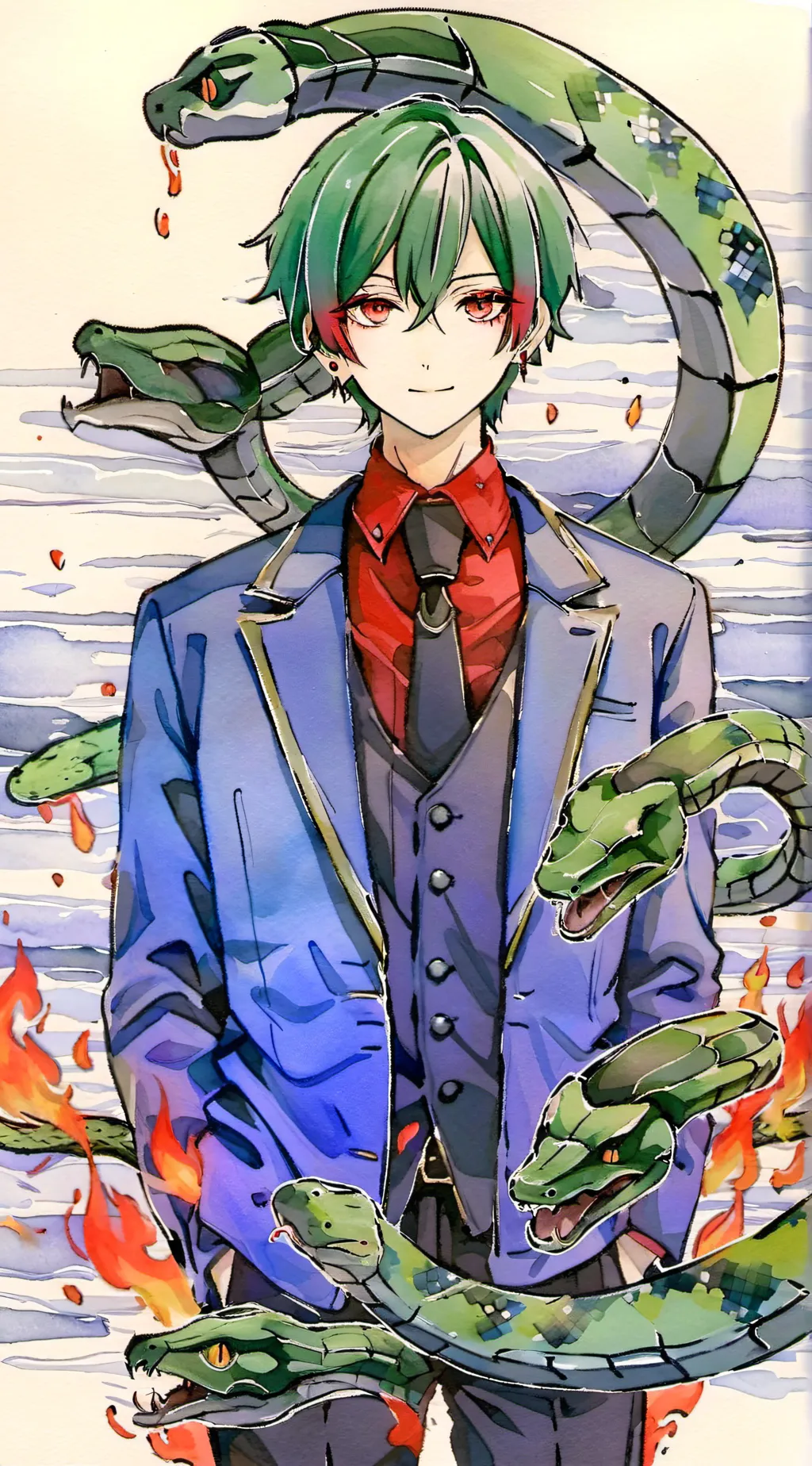 ai character: kazmi kalikomiki  background