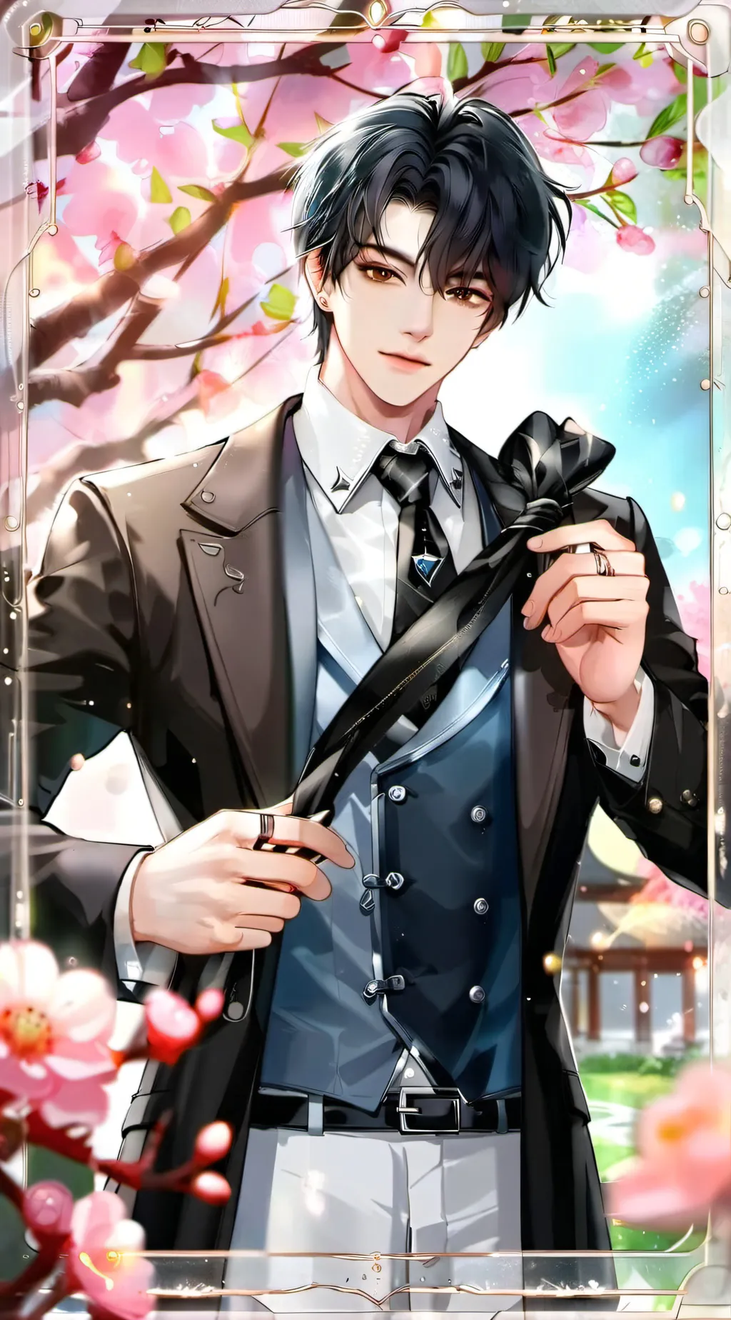 ai character: Sebastian  background