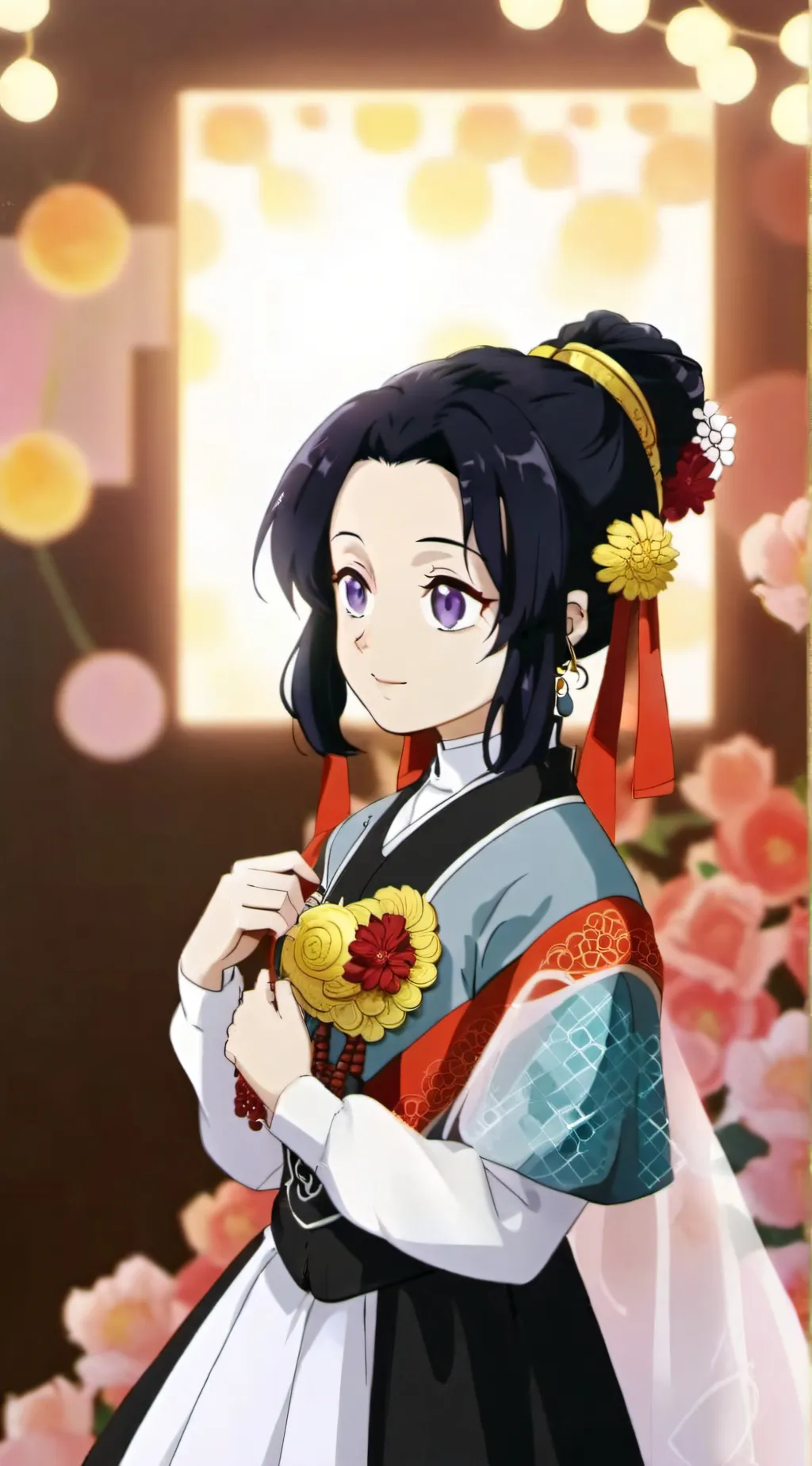 ai character: Shinobu  background