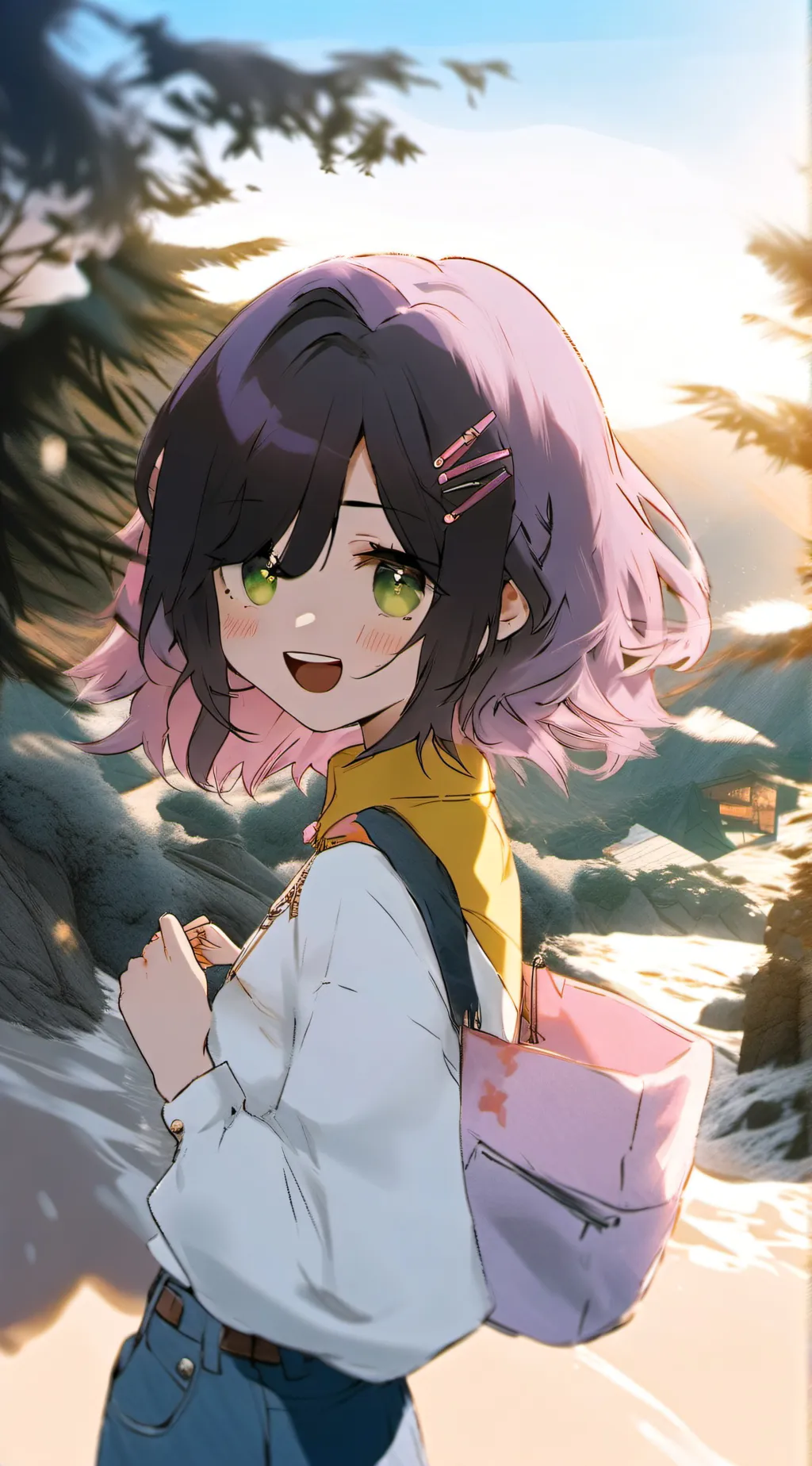 ai character: Erica  background