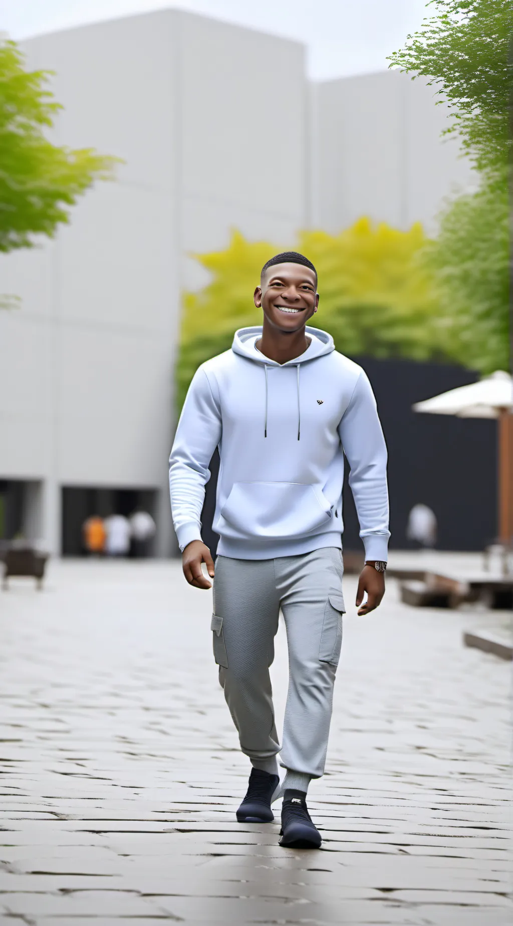 ai character: Mbappe background