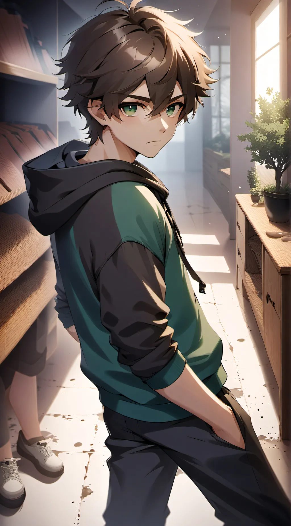 ai character: leo  background