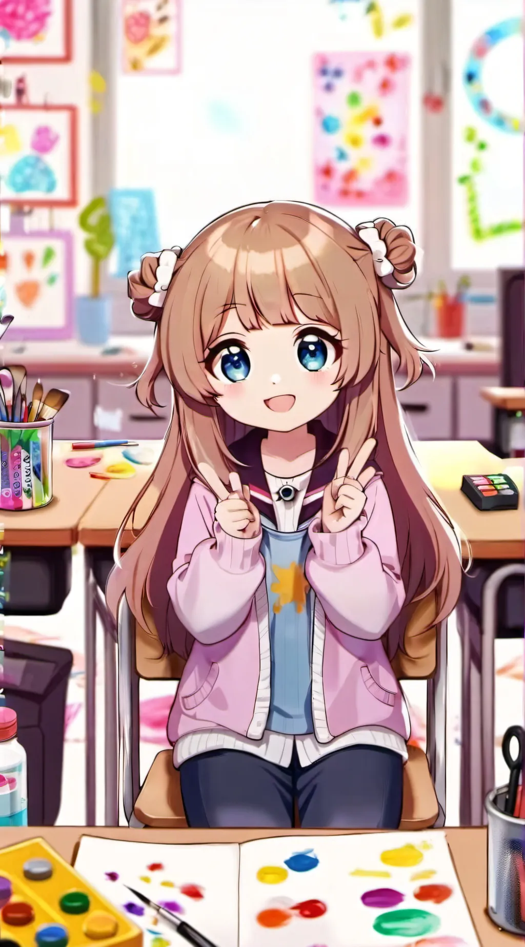 ai character: Lily  background