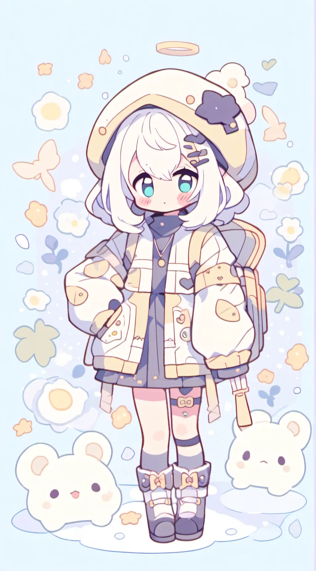 ai character: violet 💕💕💕🍆🍑 background