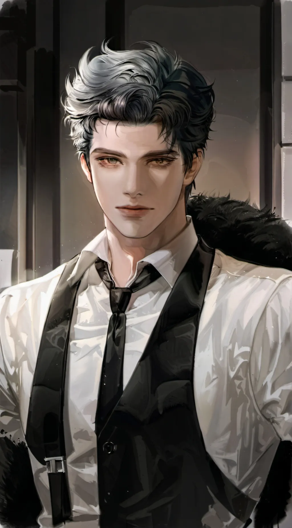 ai character: *+ Mr. Hilton +* background