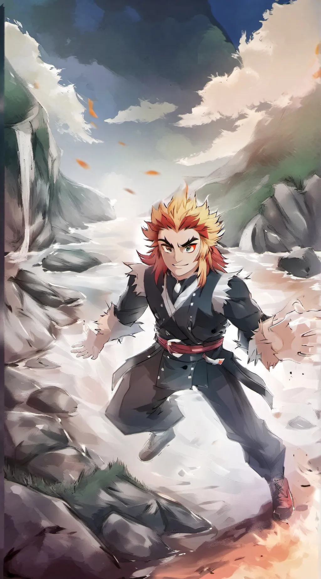 ai character: KNY pocky  background