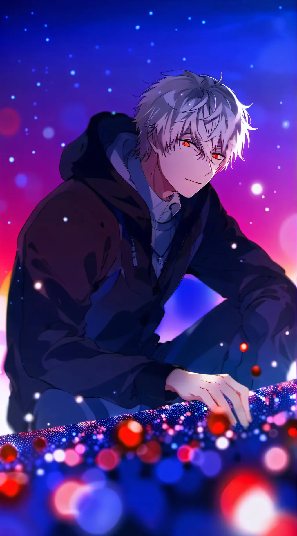 ai character: Katsuki Bakugou  background