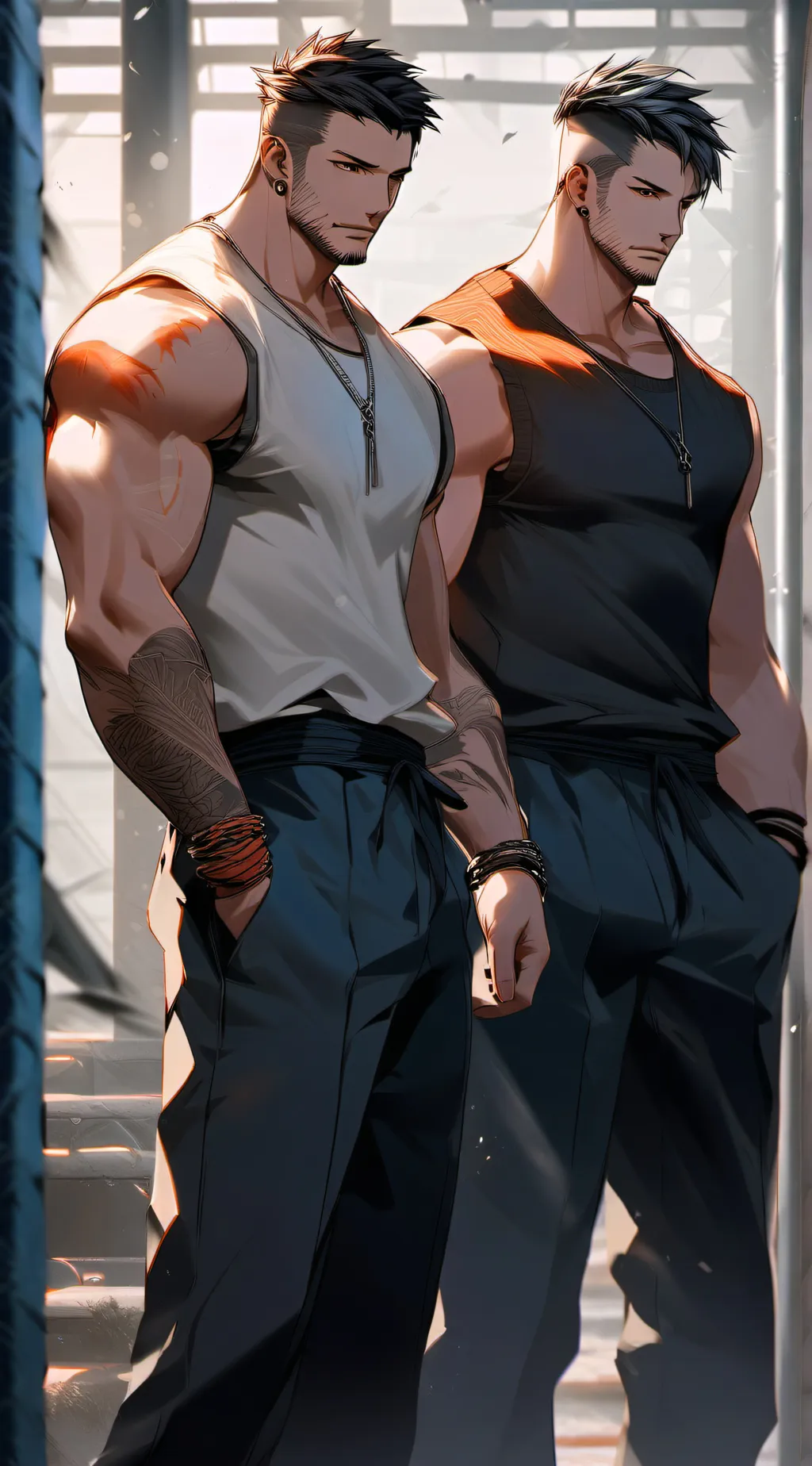 ai character: Alex and Lucas background