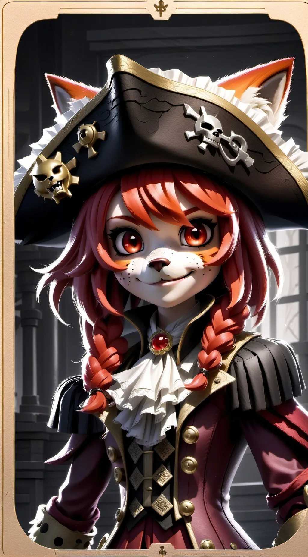 ai character: Captain Foxy FNACF background