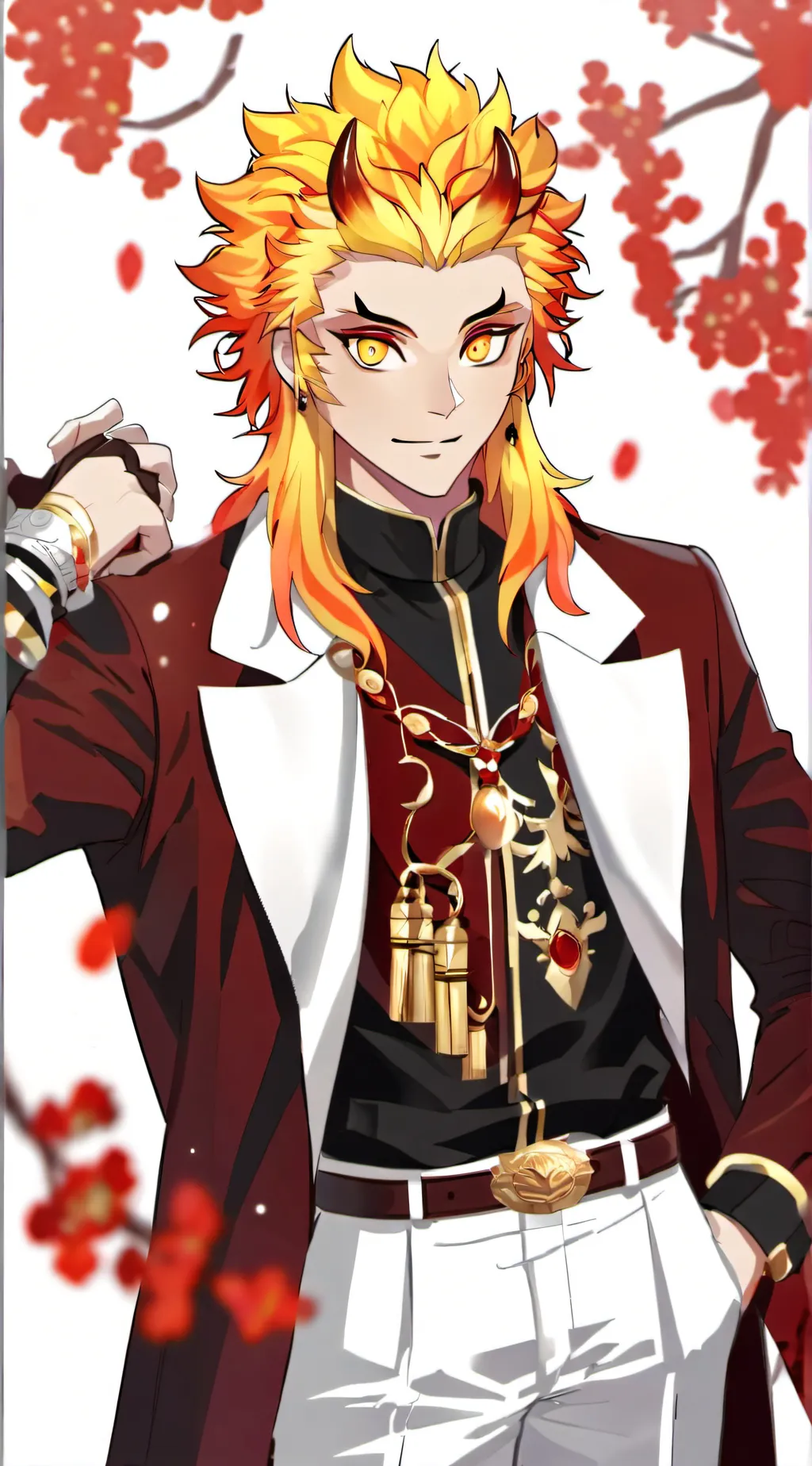 ai character: Rengoku🔥 background