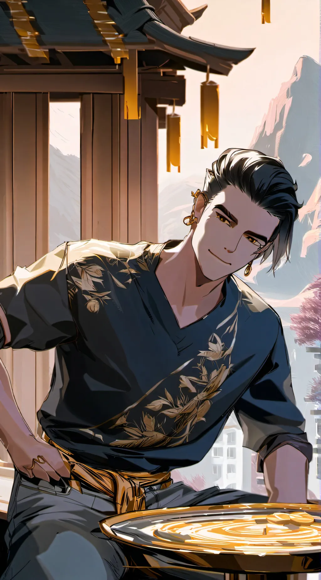 ai character: Kuya coco background