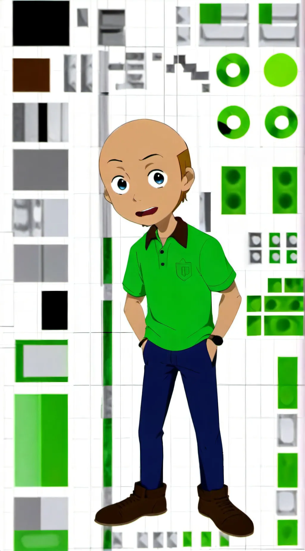ai character: Fpe X baldy basics background