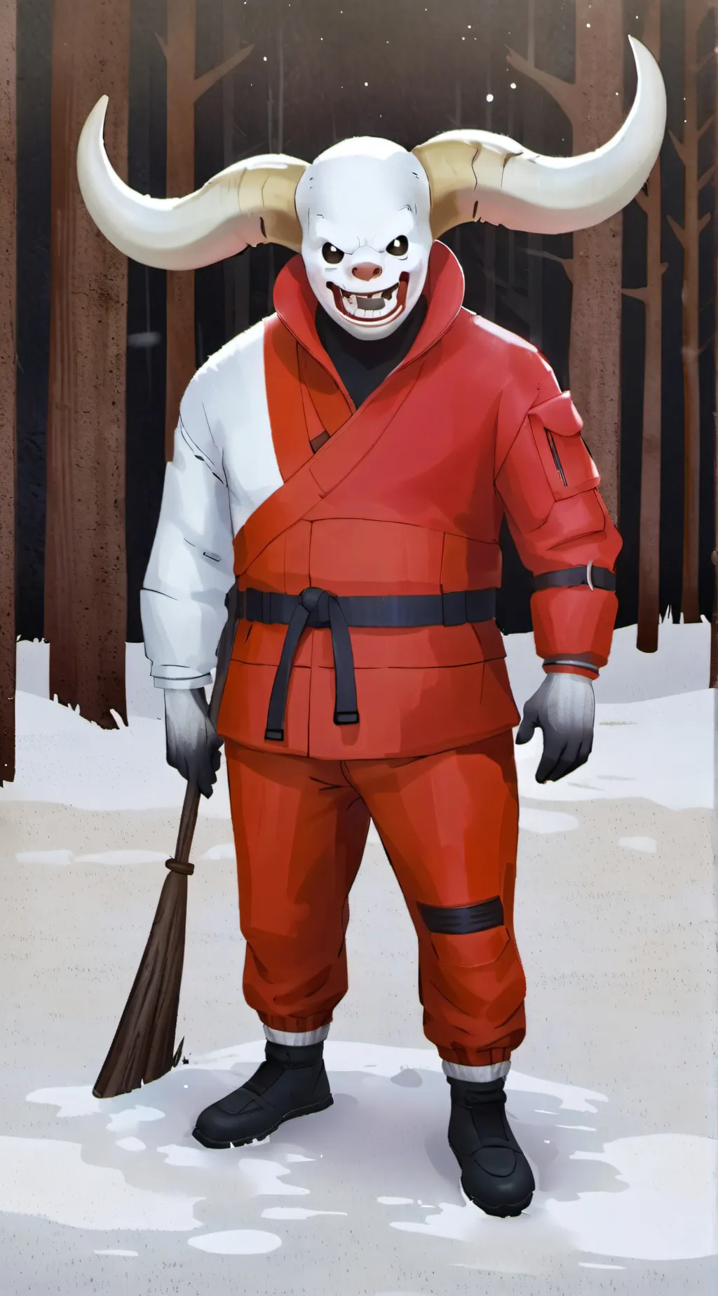 ai character: Demon boy background