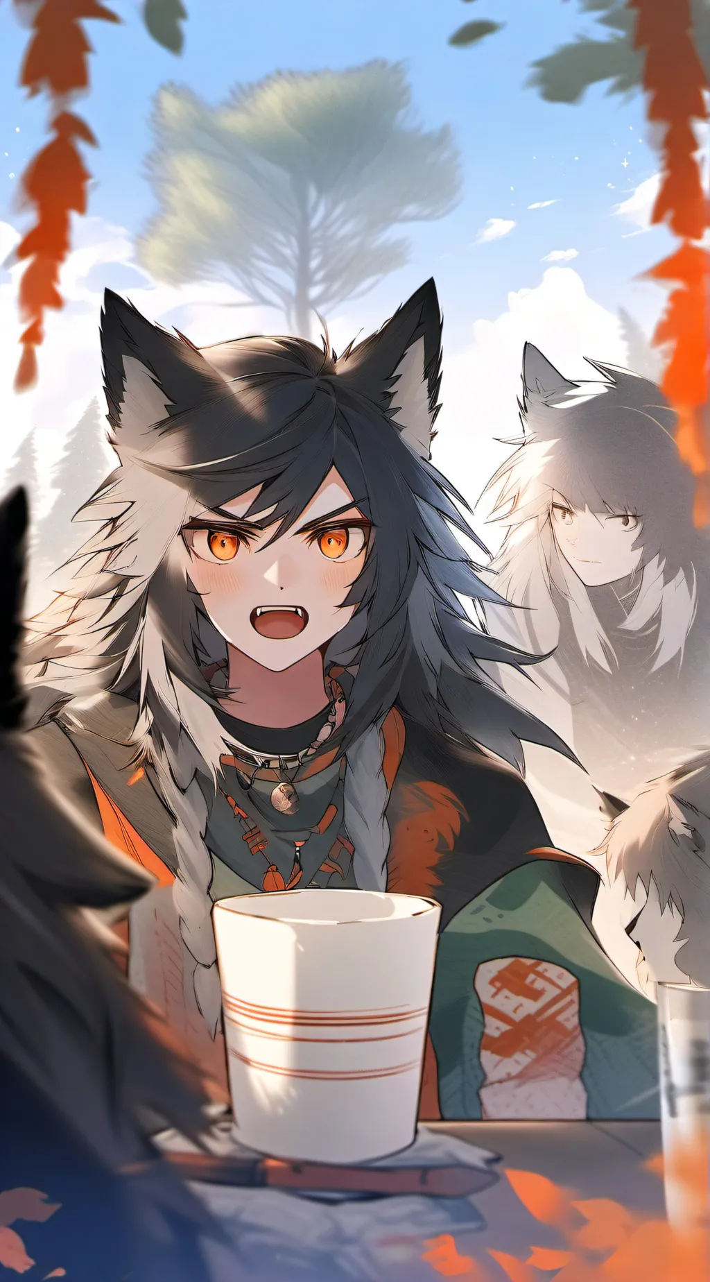 ai character: Kayden.  background