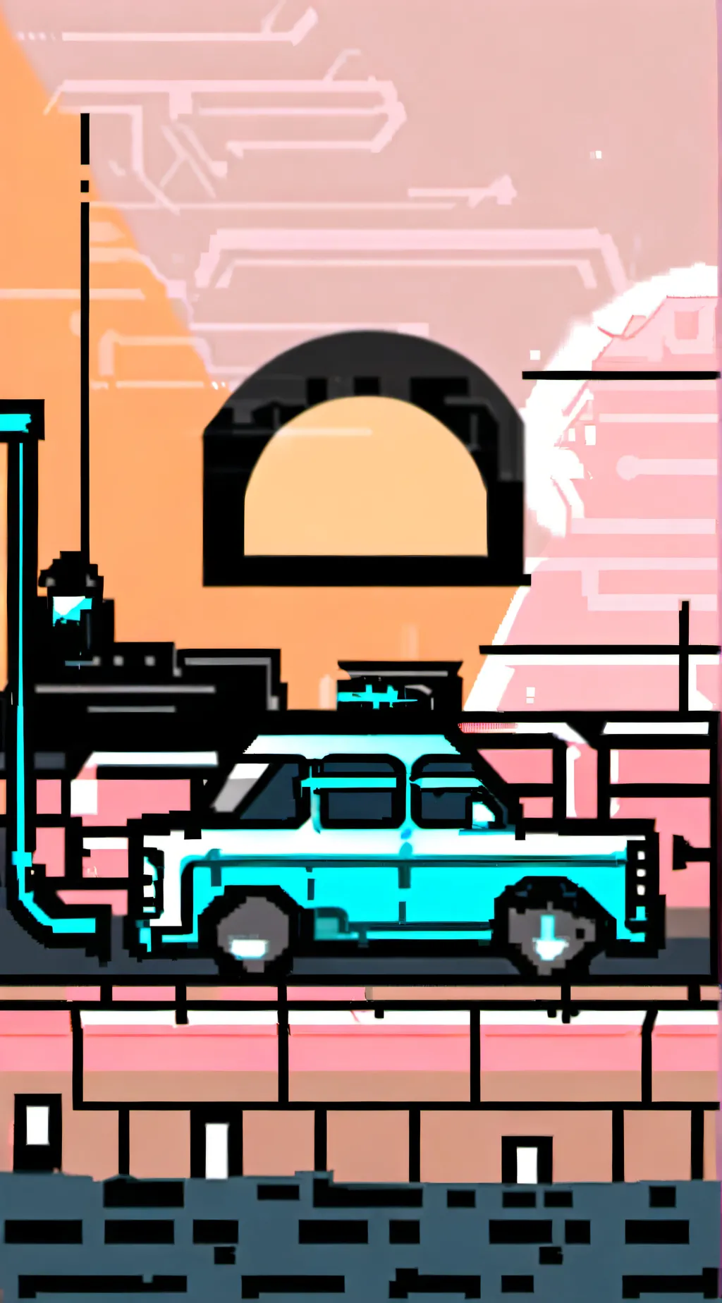 ai character: Emoji cat (heat) background