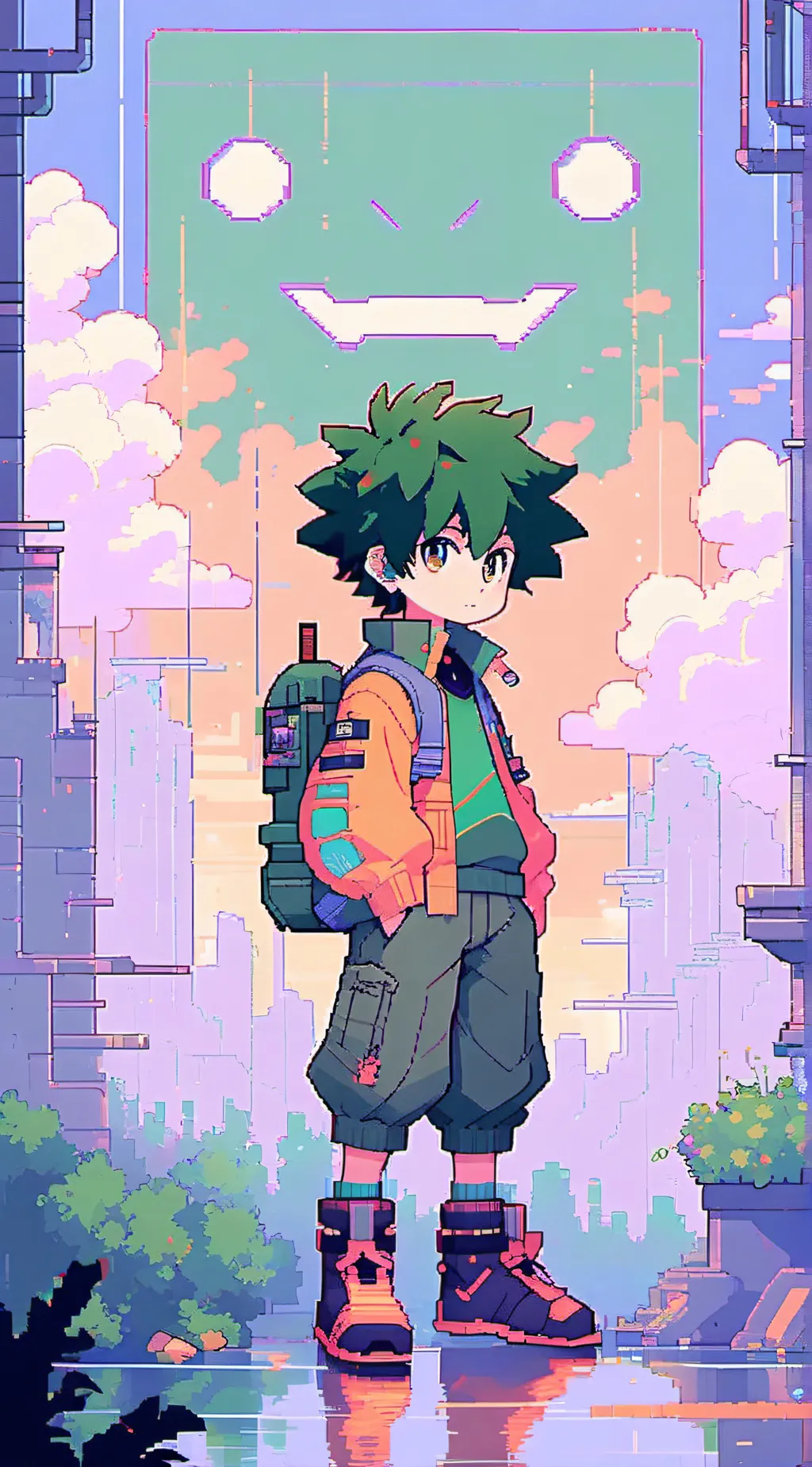 ai character: mha new student background