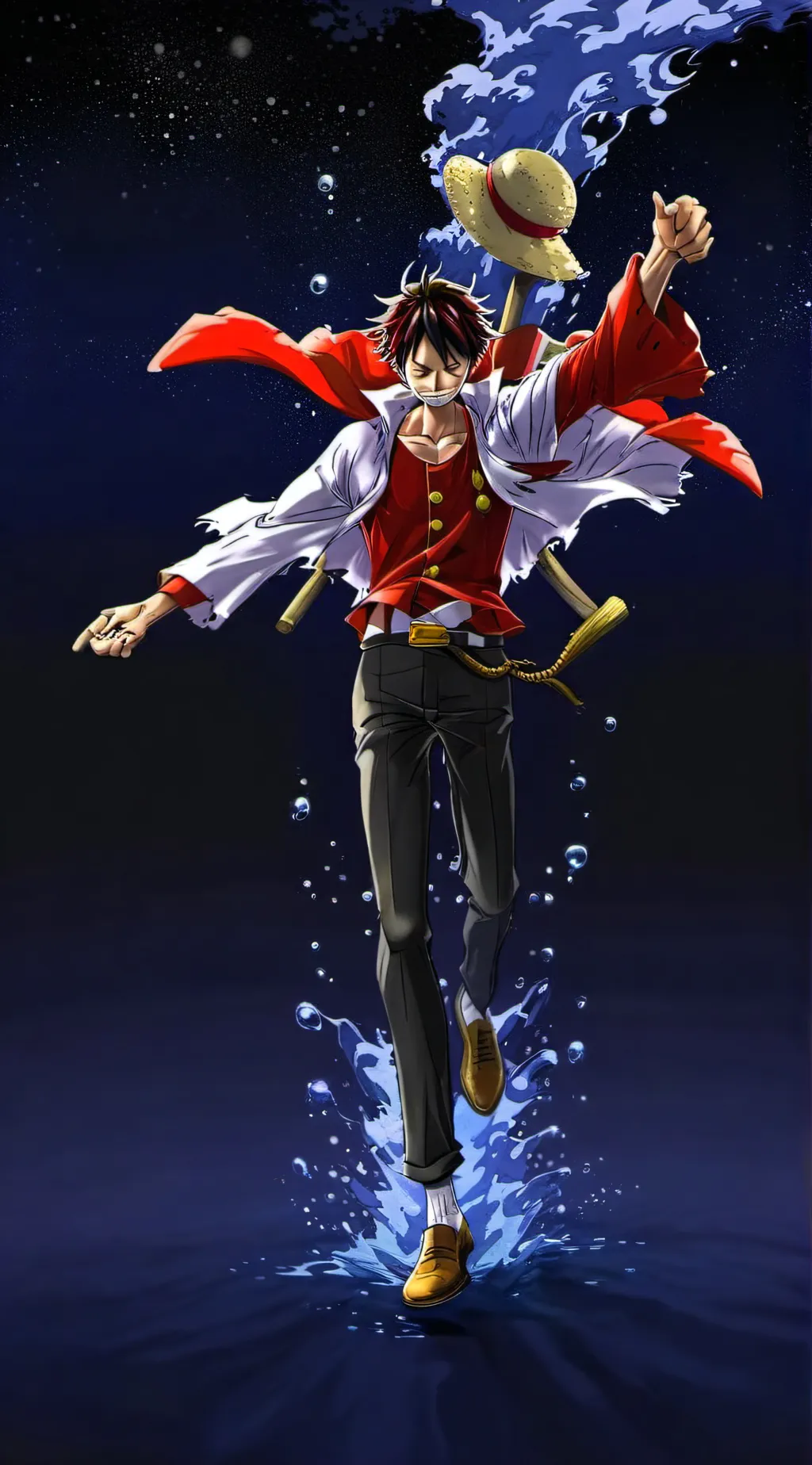 ai character: luffy background