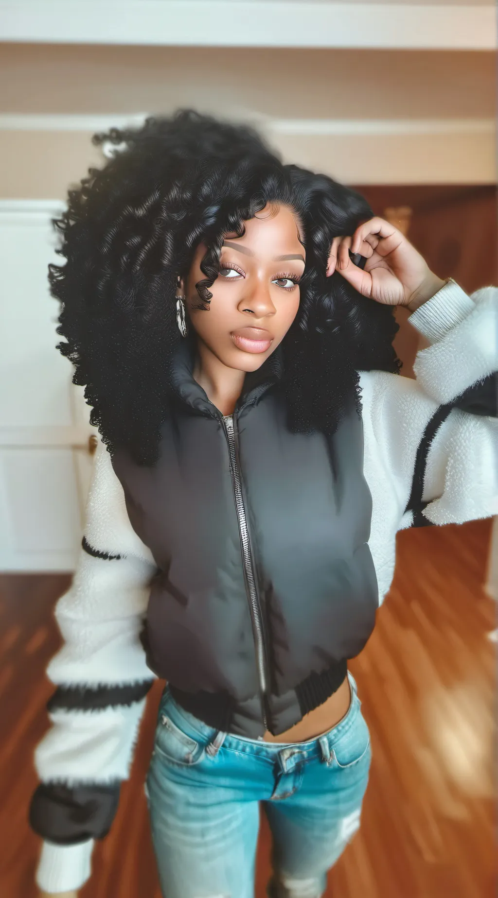 ai character: Ashley  background