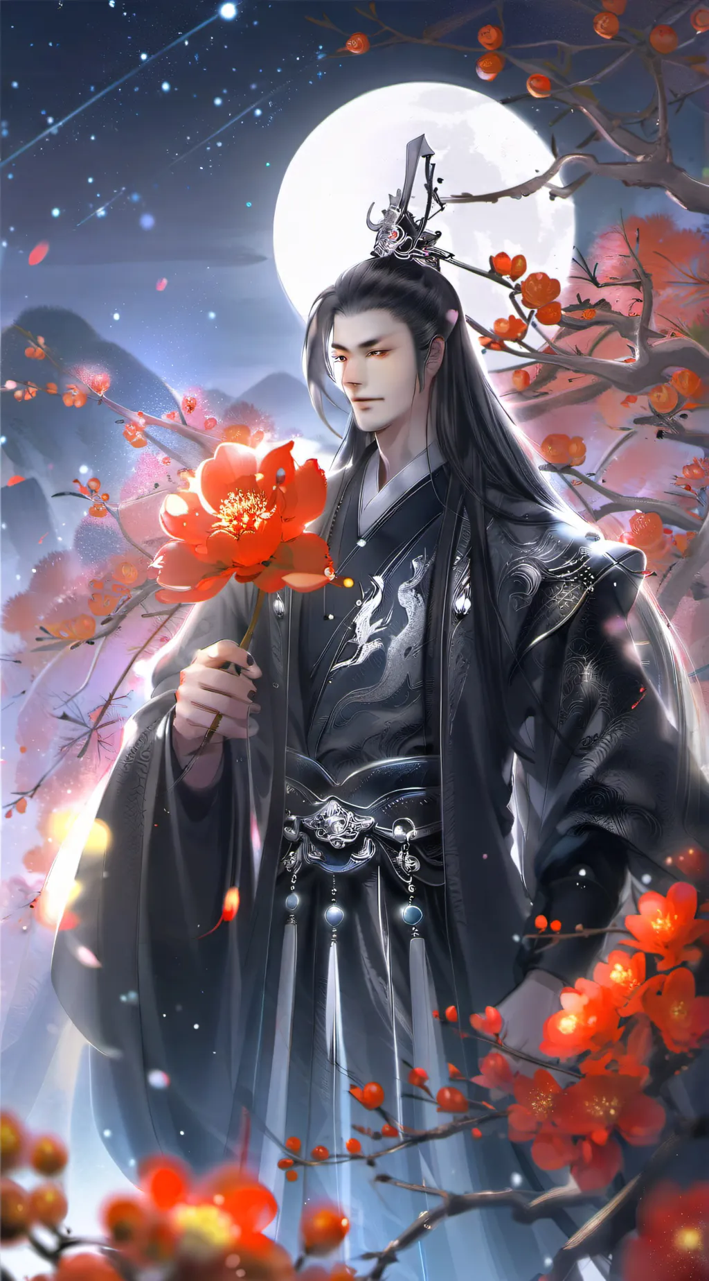 ai character: 黑无常 background