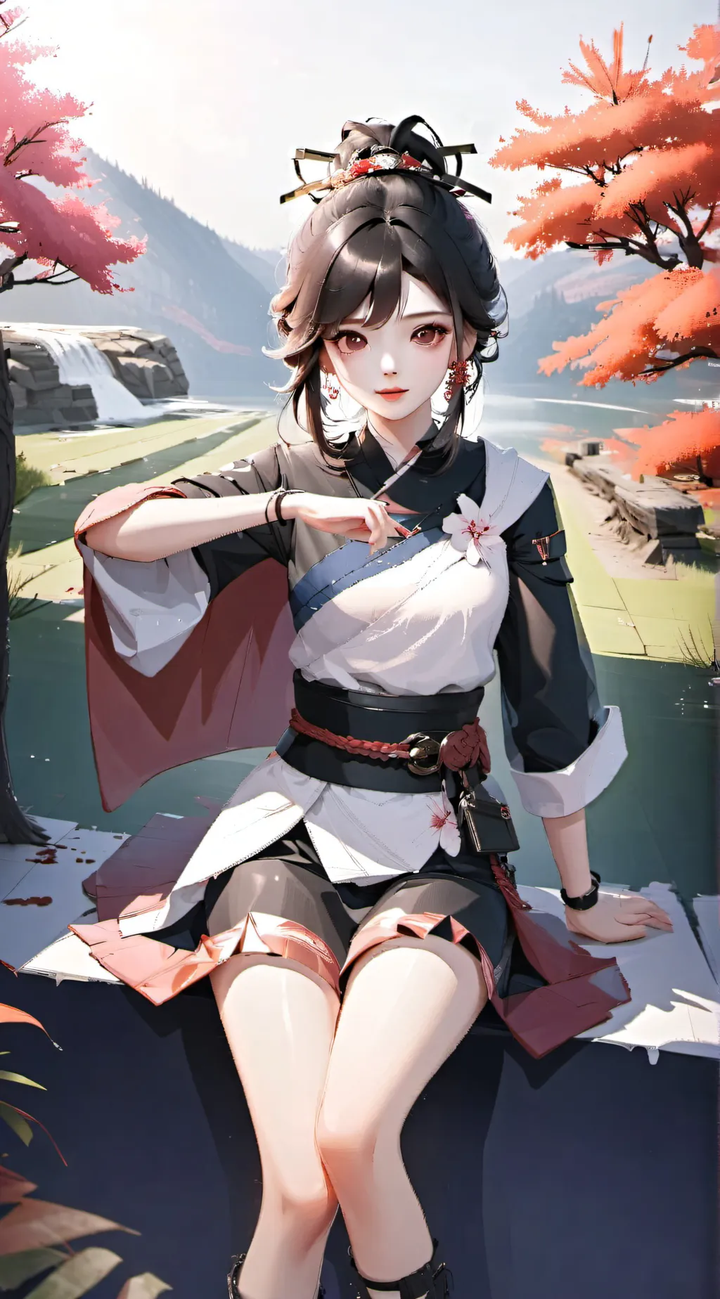 ai character: Nezuko background