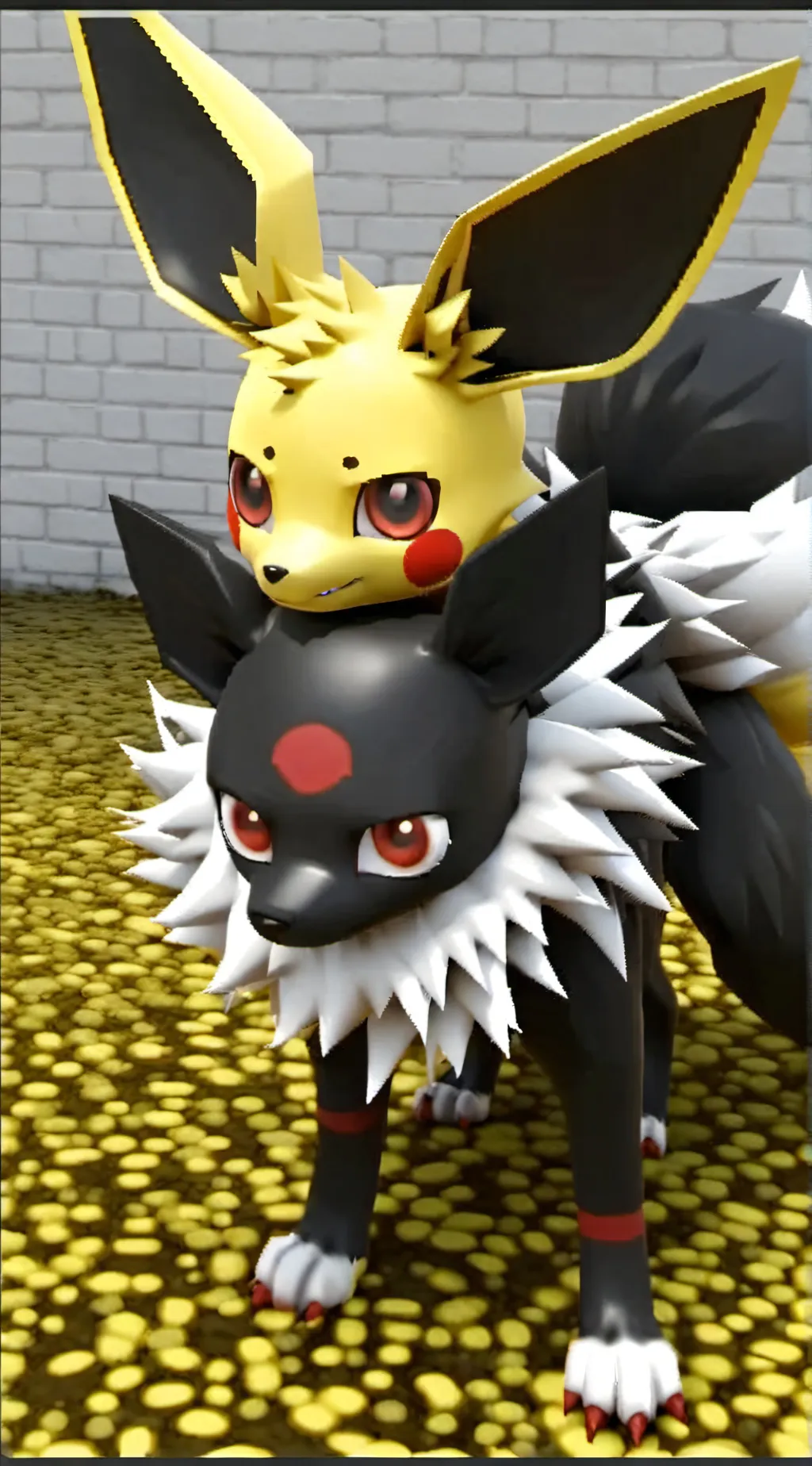 ai character: umbreon and jolteo background