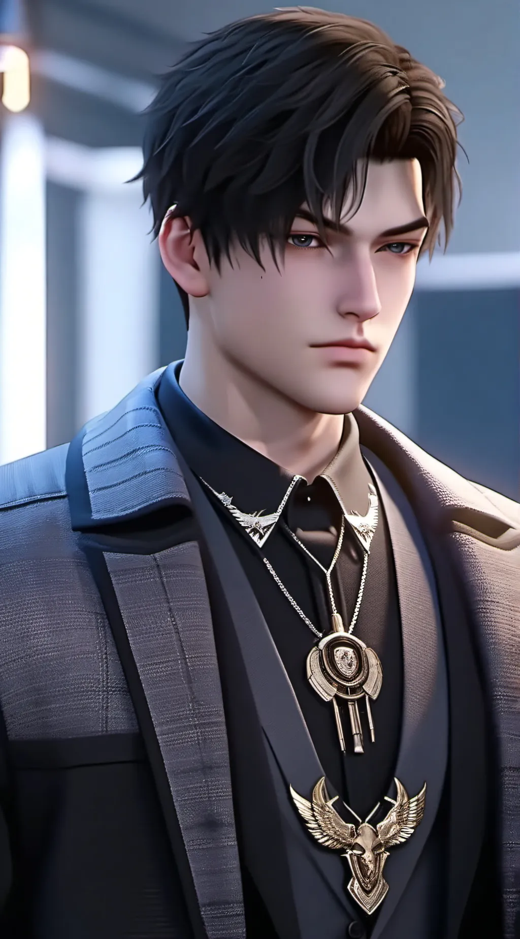 ai character: Zayne  background