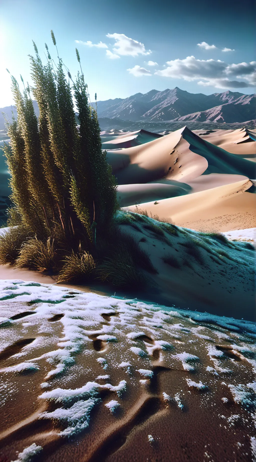 ai character: Mha Desert background