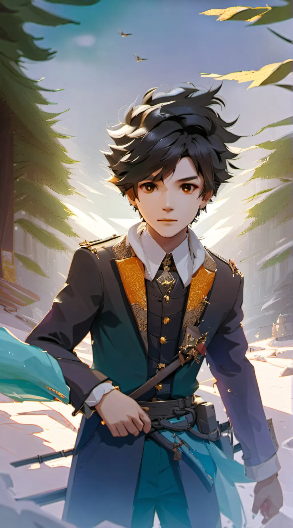 ai character: titan cameraman background