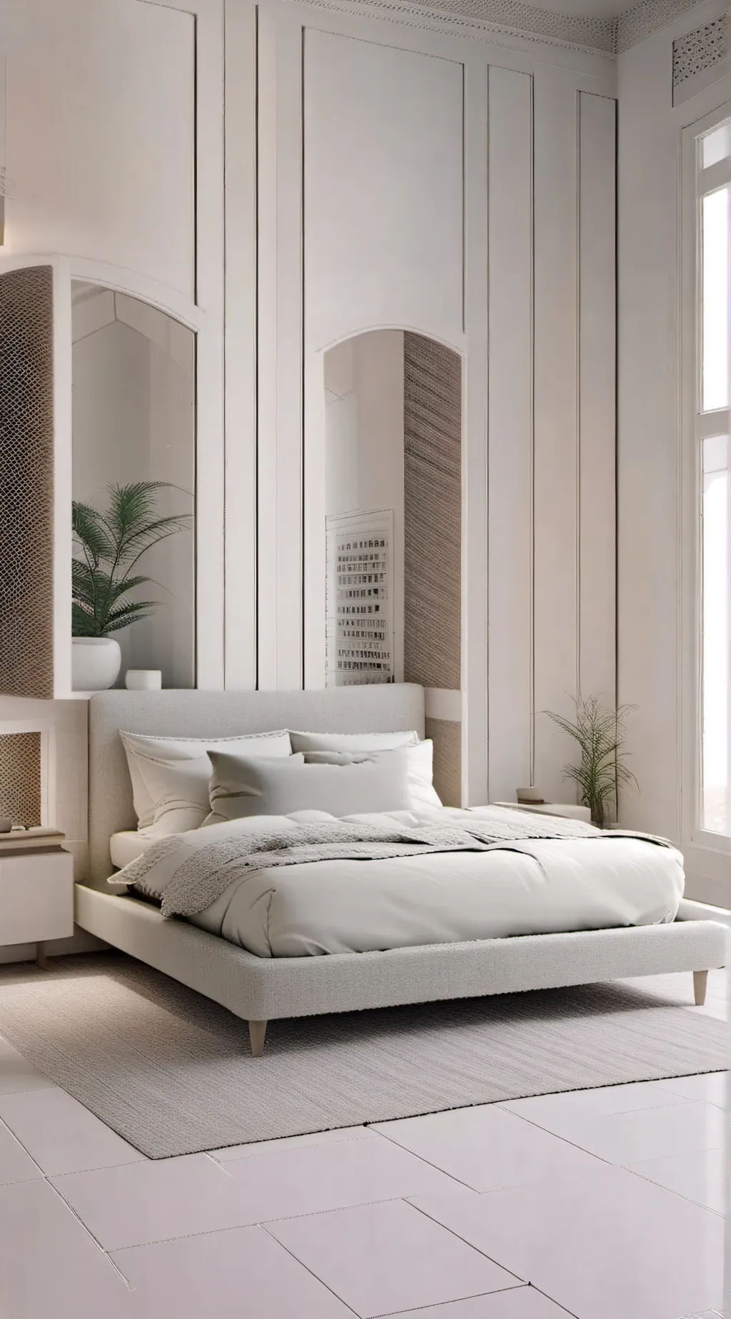 ai character: Bed background