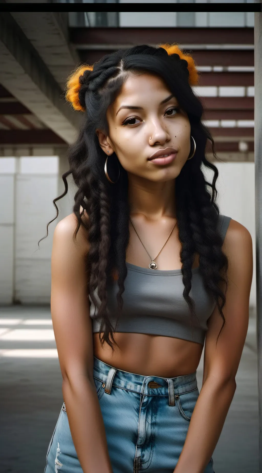 ai character: THAT GIRL KARMA background