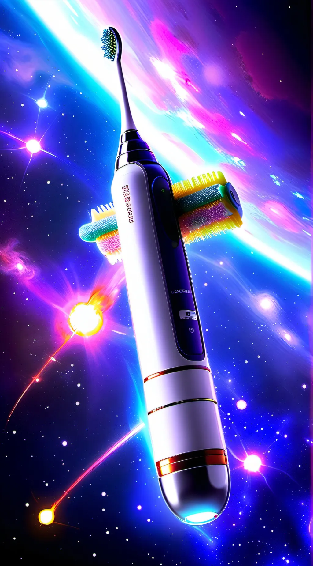 ai character: toothbrush eternal background