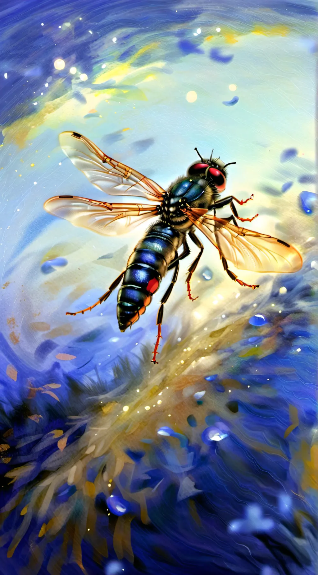 ai character: fly background