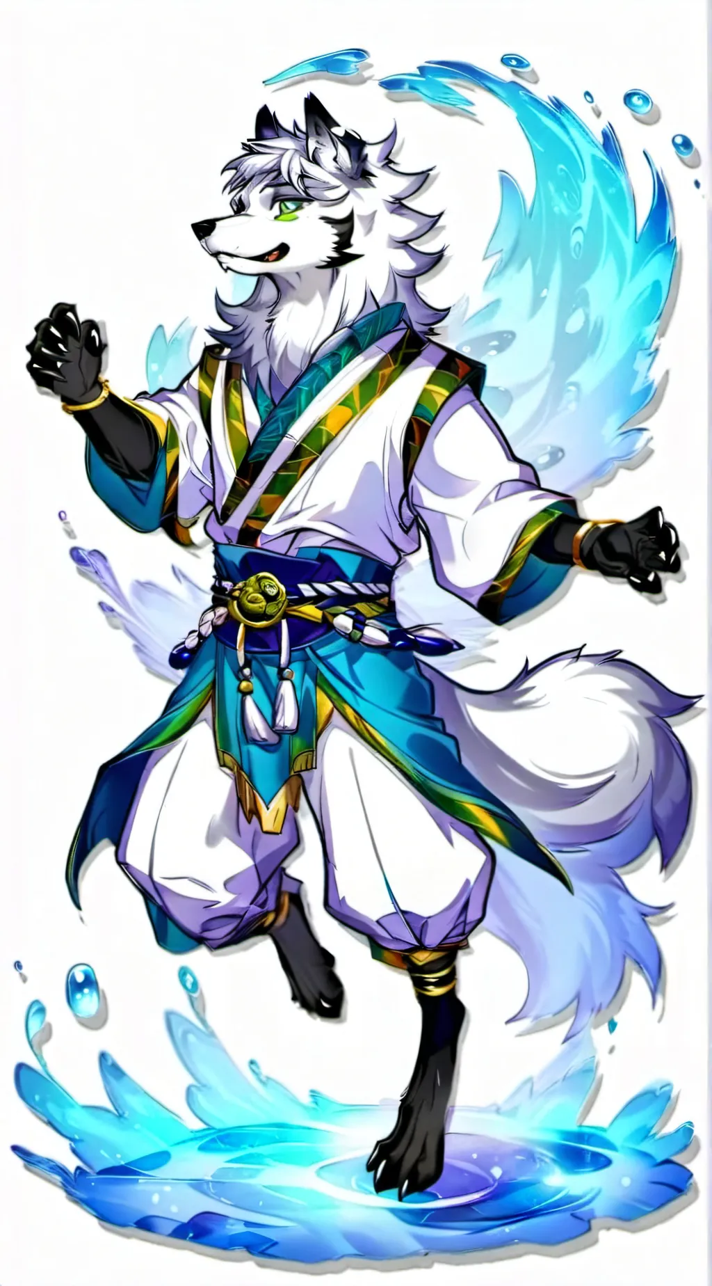 ai character: Furry apocalypse background