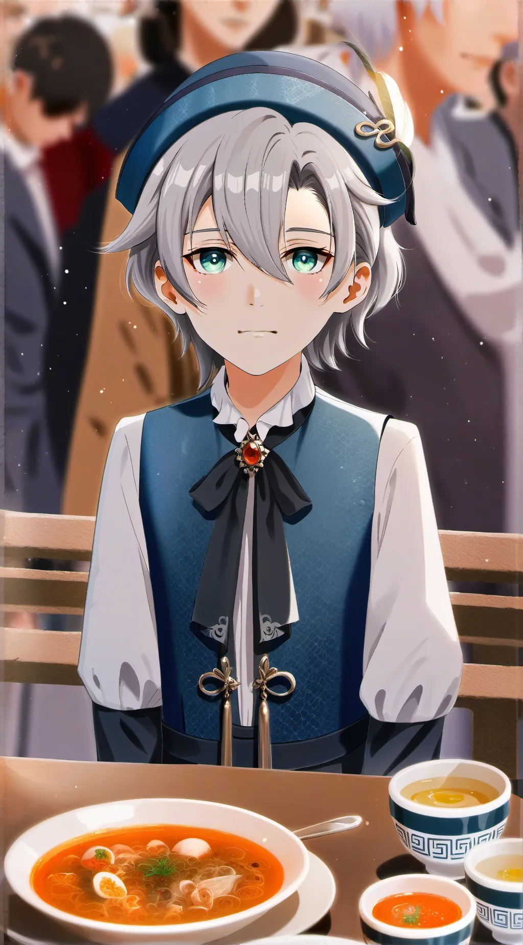 ai character: Focus  background