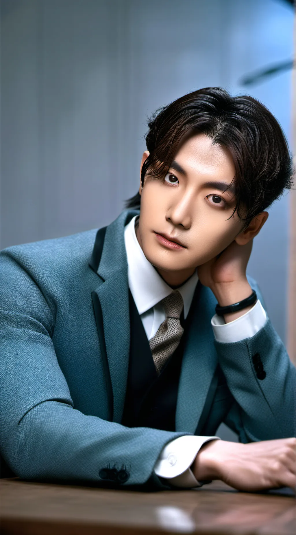 ai character: ☆°•°V°•°☆ background