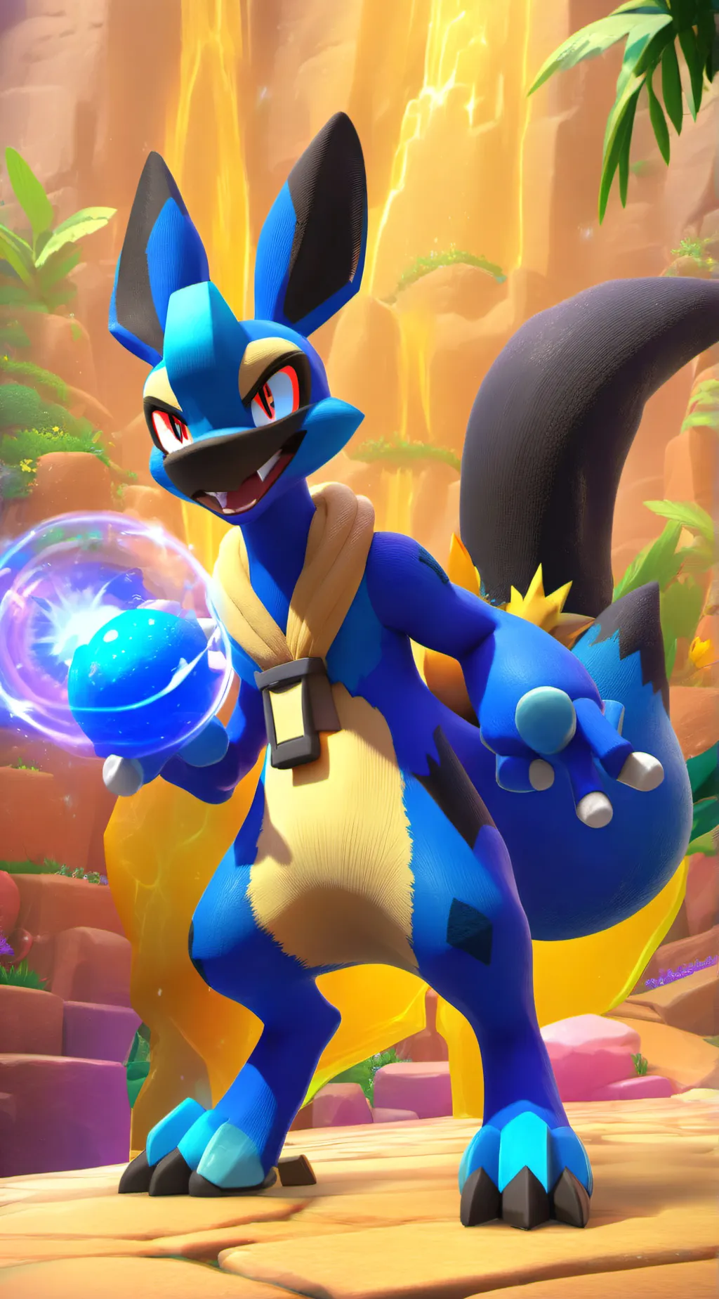 ai character: Lucario background