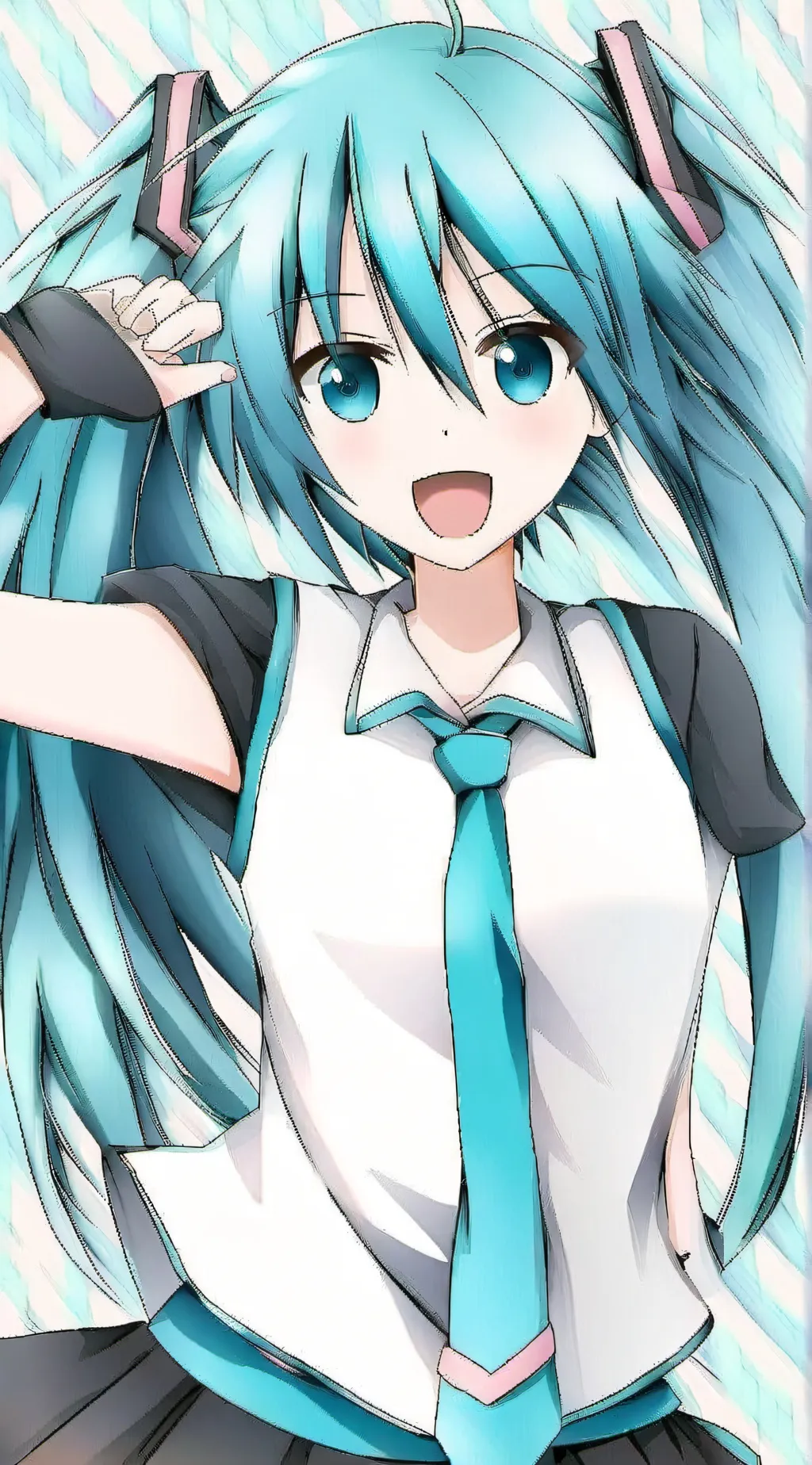 ai character: miku background