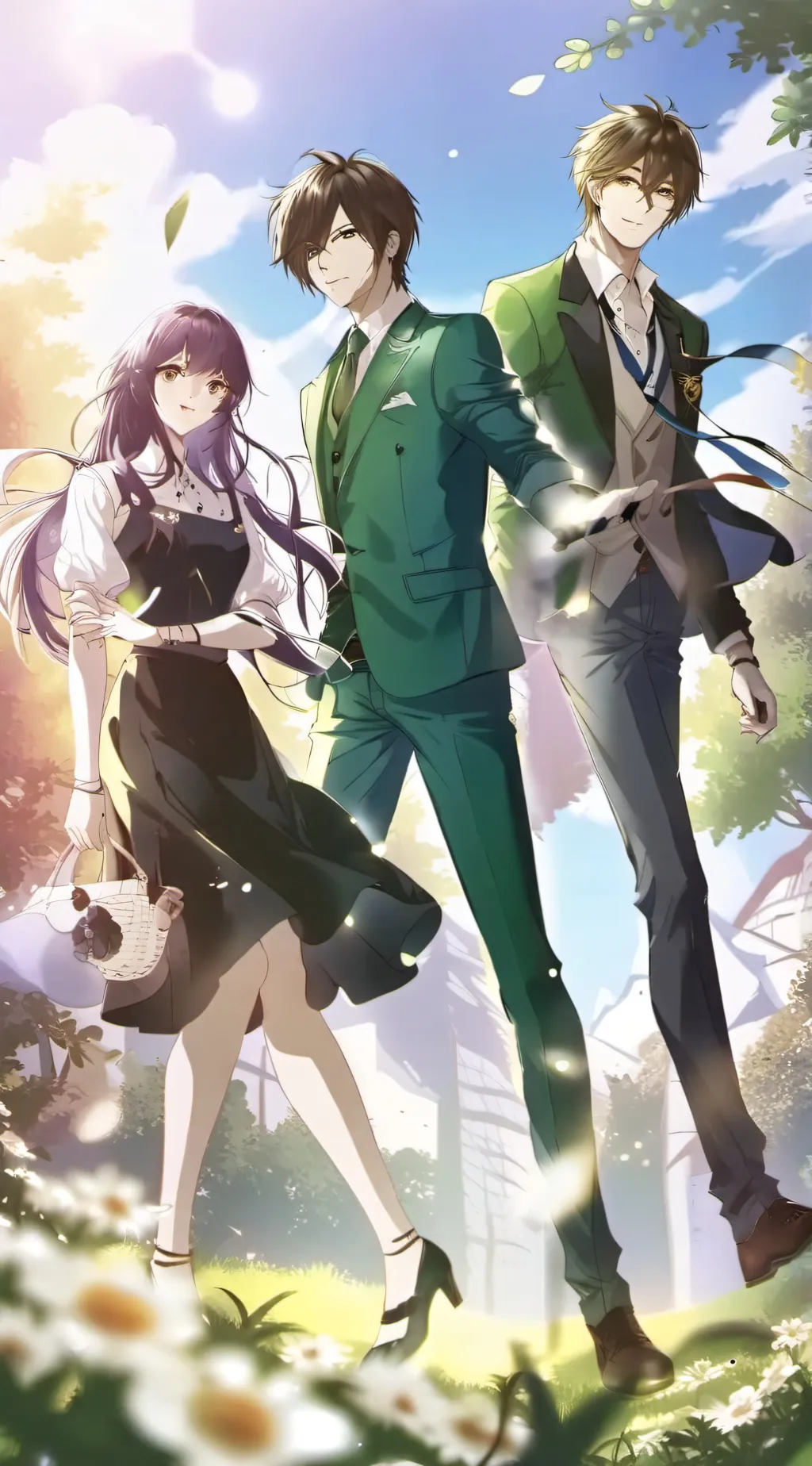 ai character: Lily,jake and dan background