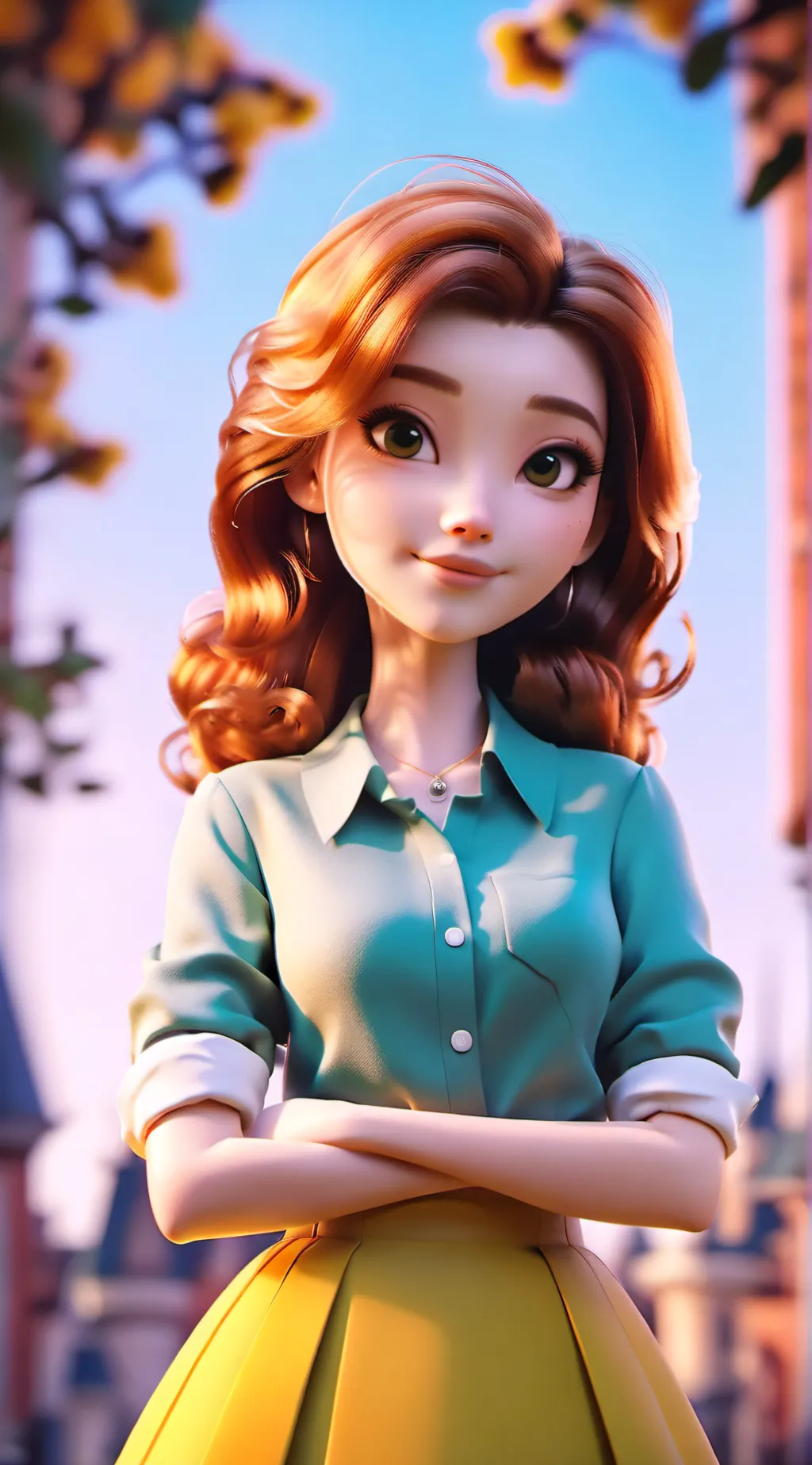 ai character: Lisa Afton background