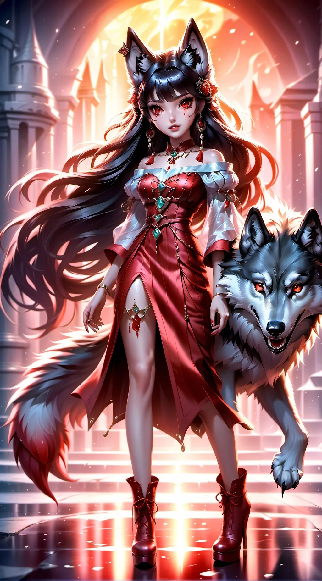 ai character: Hh tricked background