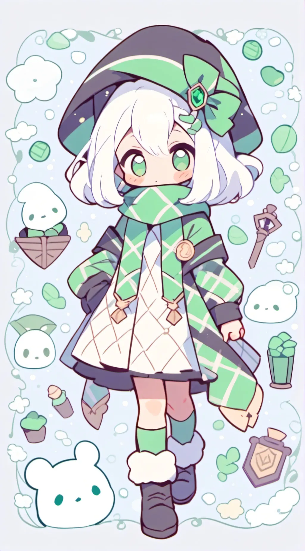 ai character: Slytherin Thunder background