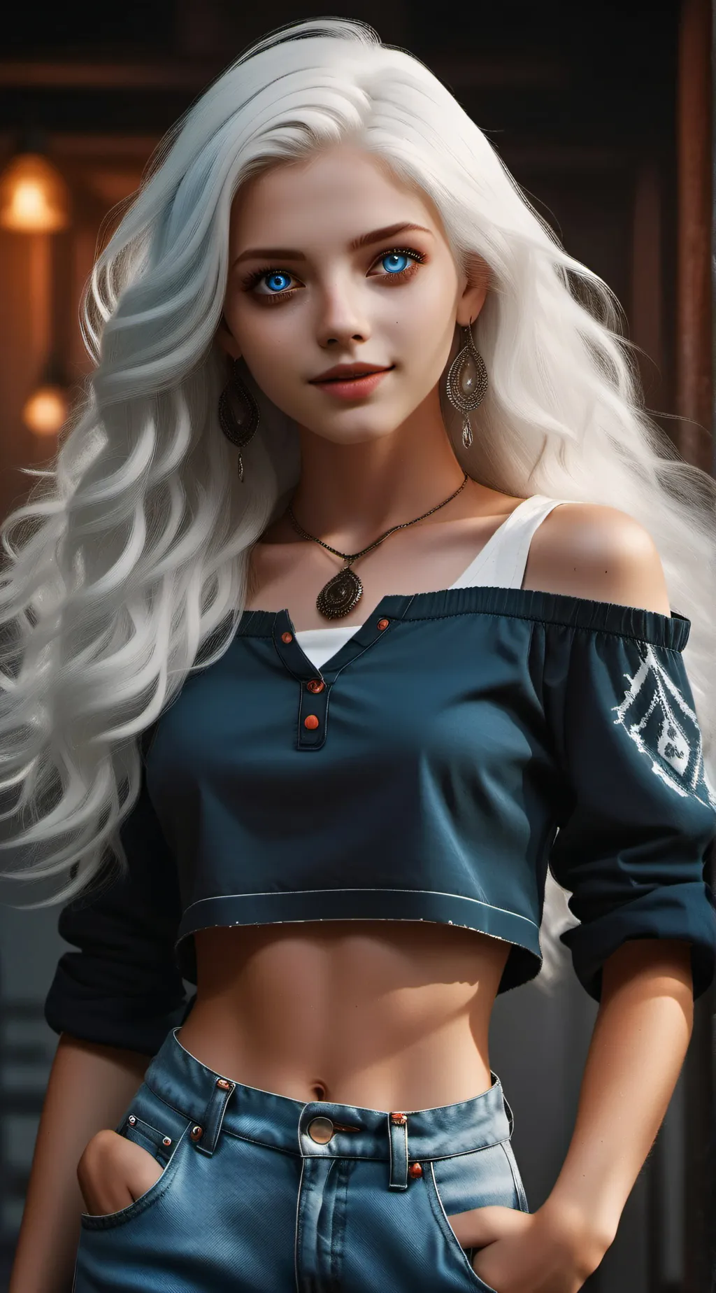 ai character:  Snow Ghost background