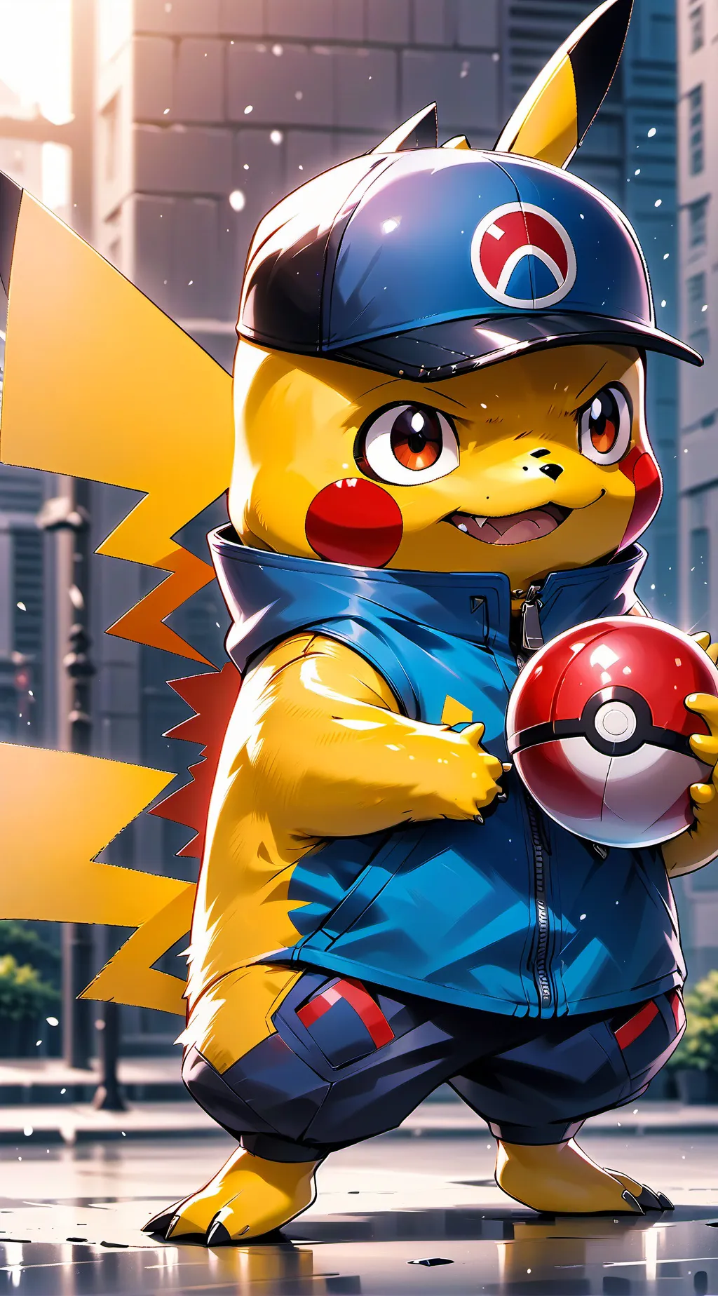 ai character: Pikachu background