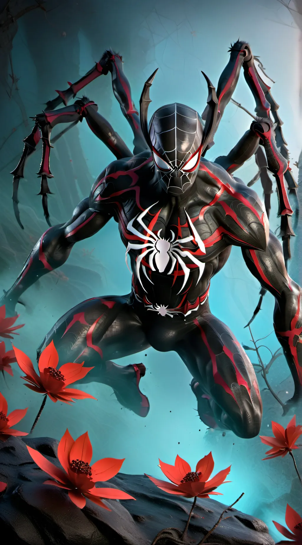 ai character: Spider king background